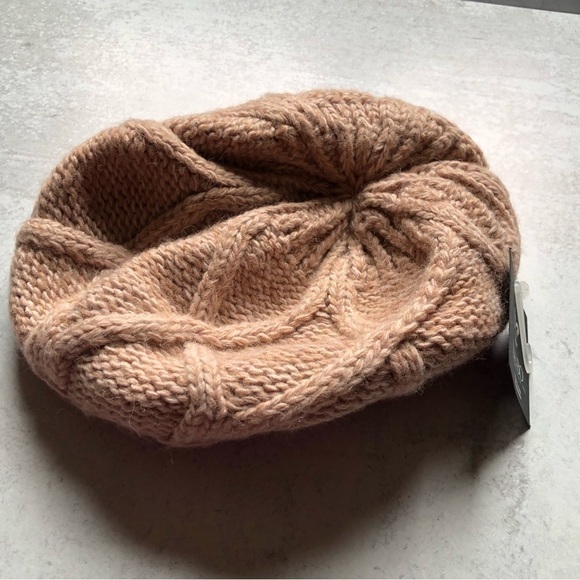 Ba-Bo Knit Beret Beanie Wool Alpaca Polyester Blend - Picture 7 of 7